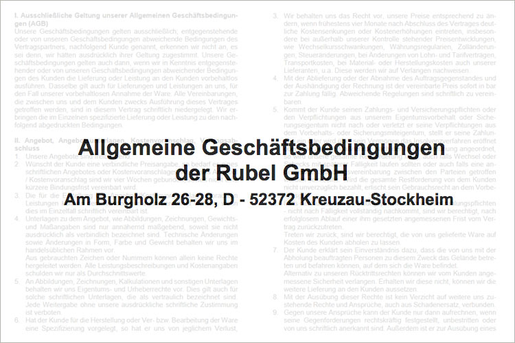 Allgemeine Geschaeftsbedingungen Allgemeine Geschaeftsbedingungen